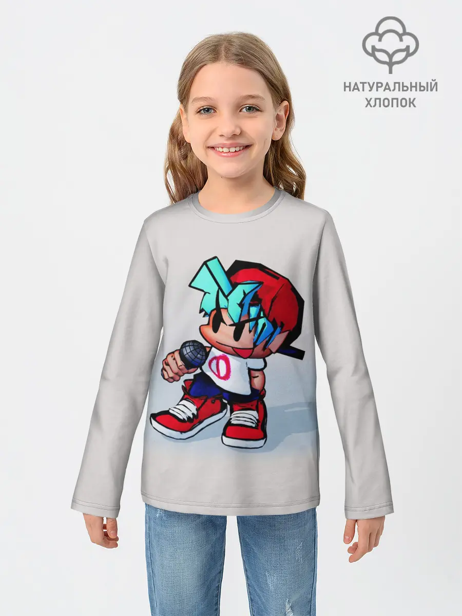 Детский лонгслив / Бойфренд с микрофоном