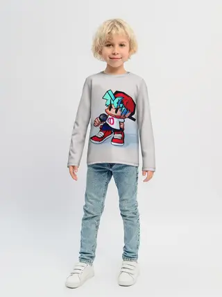 Детский лонгслив / Бойфренд с микрофоном