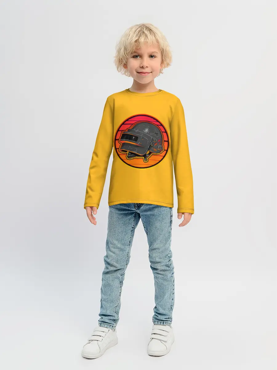 Детский лонгслив / Шлем Пабг