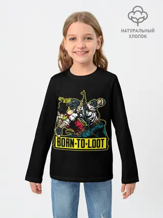 Детский лонгслив / Рожденный лутать