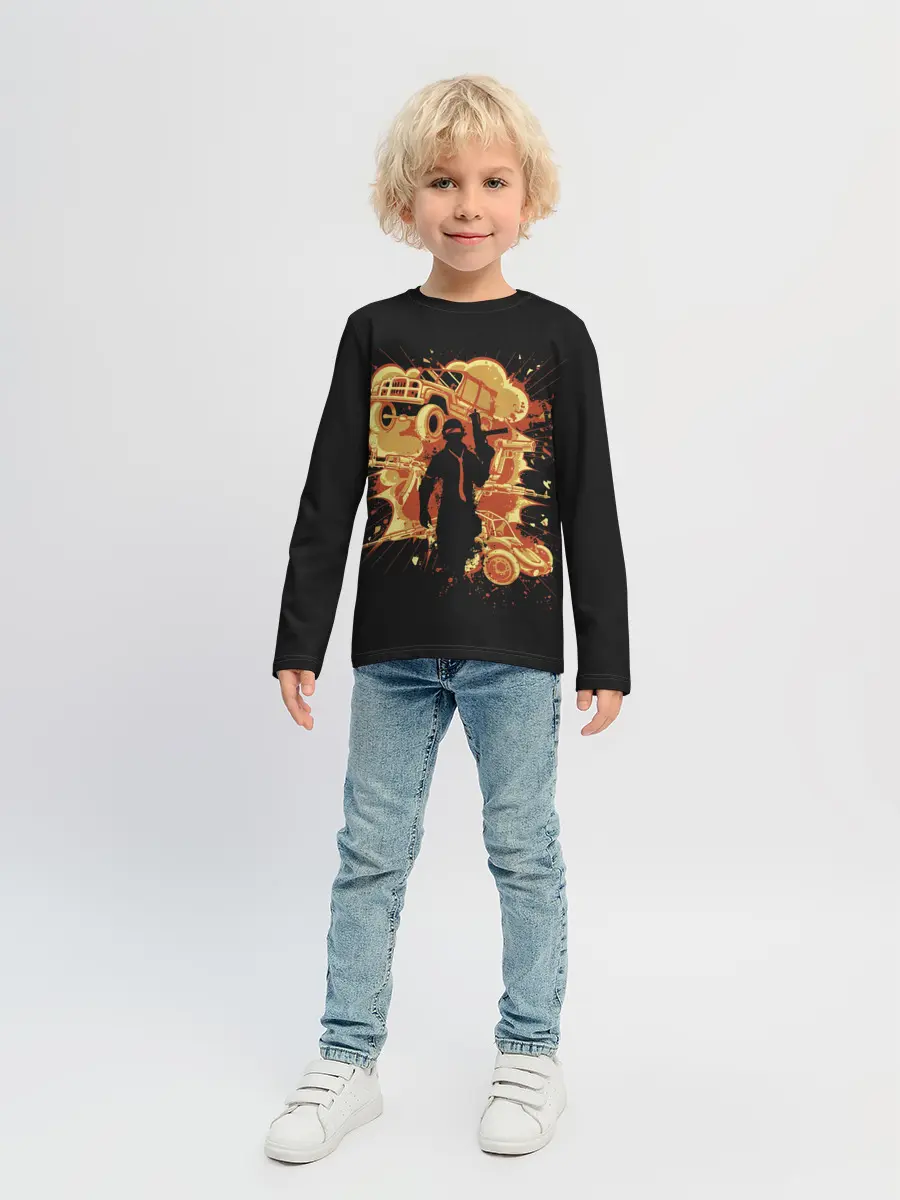 Детский лонгслив / Pubg Boy