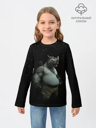 Детский лонгслив / Рокстеди | Черепашки-ниндзя