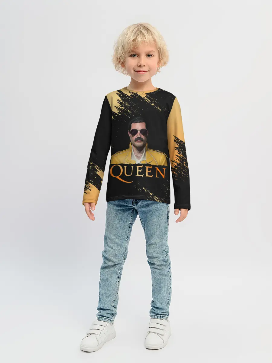 Детский лонгслив / Фредди Меркьюри | Freddie Mercury
