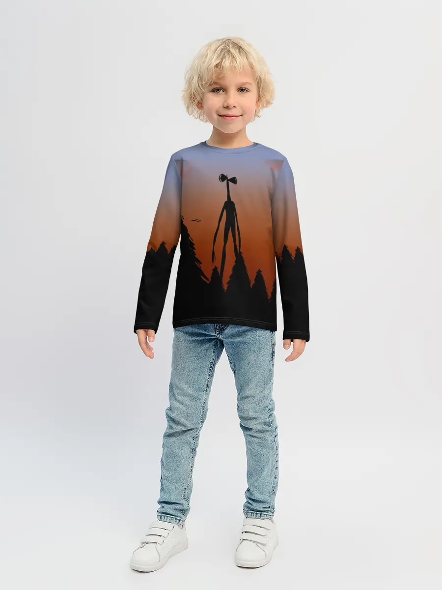 Детский лонгслив / Сиреноголовый |Siren Head| Лес