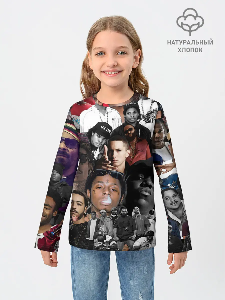 Детский лонгслив / Короли Рэпа | KING RAP