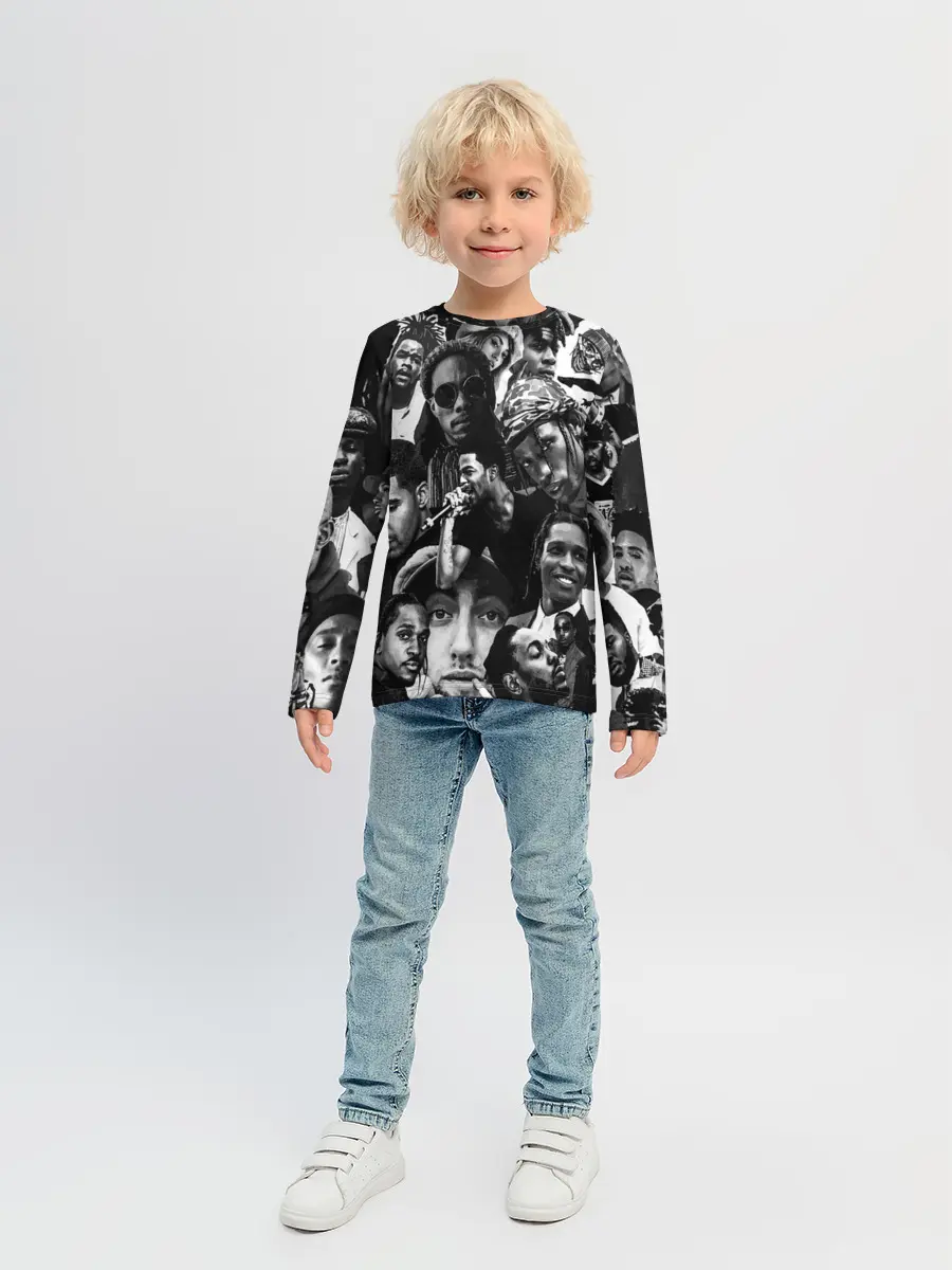 Детский лонгслив / Music Rap allpic