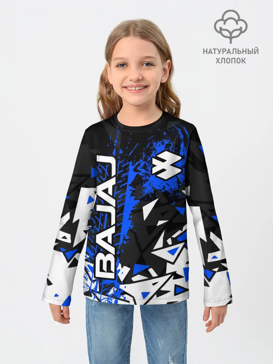Детский лонгслив / BAJAJ / БАДЖАДЖ / MOTOSPORT