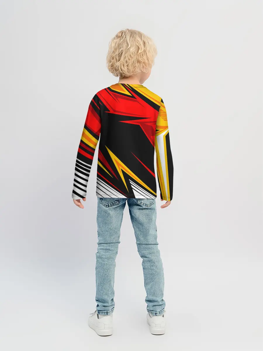 Детский лонгслив / КРАСНО-ЖЕЛТЫЙ СПОРТ | SPORT