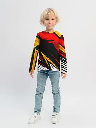 Детский лонгслив / КРАСНО-ЖЕЛТЫЙ СПОРТ | SPORT