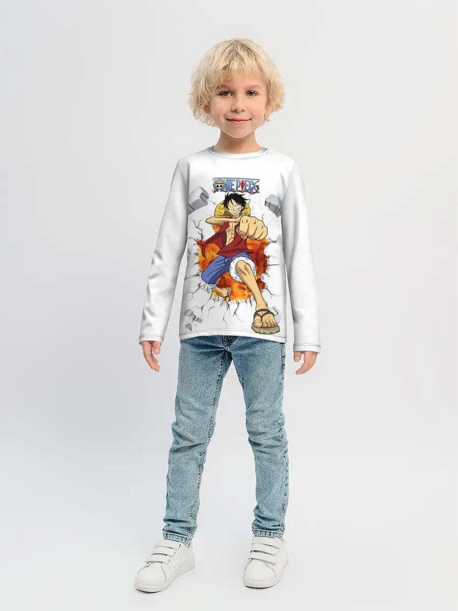 Детский лонгслив / Луффи One Piece. Большой куш