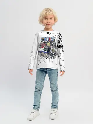 Детский лонгслив / Винсмок Санджи One Piece