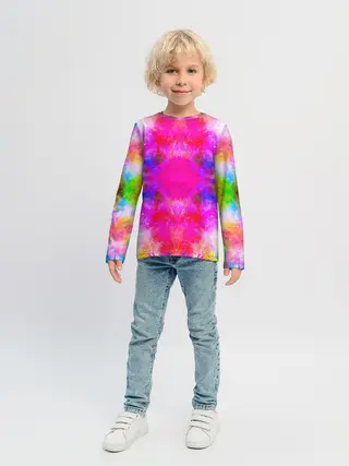 Детский лонгслив / КРАСОЧНАЯ ГАЛАКТИКА