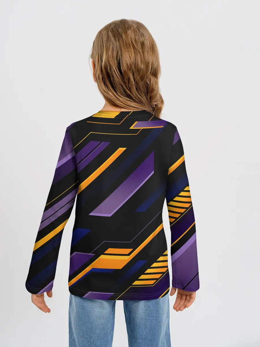 Детский лонгслив / ТЕХНО БРОНЯ | ФУТУРИЗМ