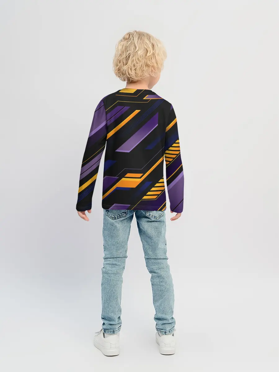 Детский лонгслив / ТЕХНО БРОНЯ | ФУТУРИЗМ