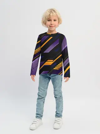Детский лонгслив / ТЕХНО БРОНЯ | ФУТУРИЗМ