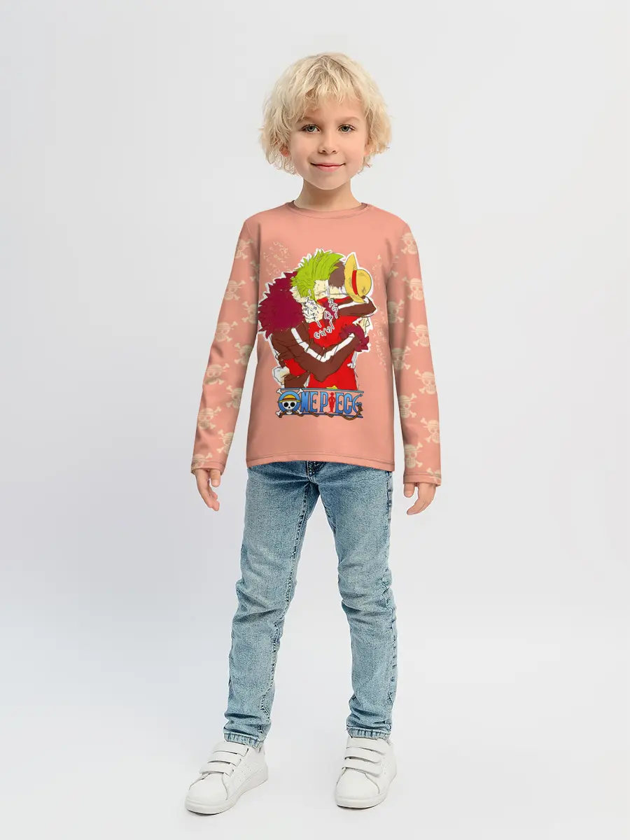 Детский лонгслив / Бартоломео и Луффи One Piece