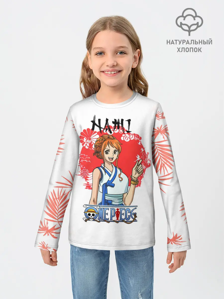 Детский лонгслив / Нами One Piece. Большой куш