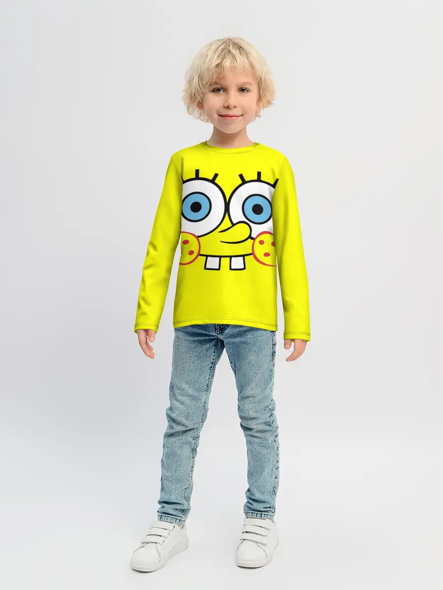 Детский лонгслив / Губка БОБ