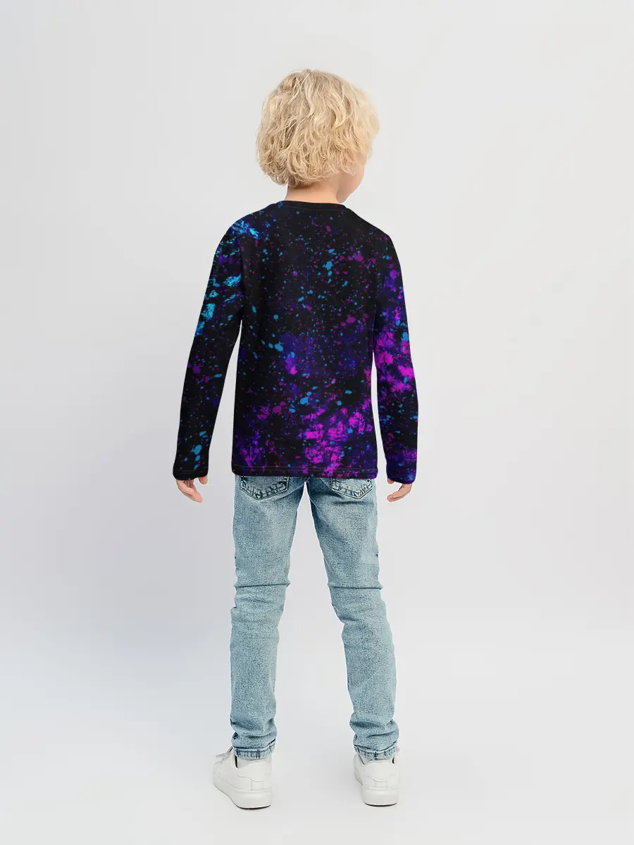 Детский лонгслив / GLITCH SMILE | ГЛИТЧ СМАЙЛ