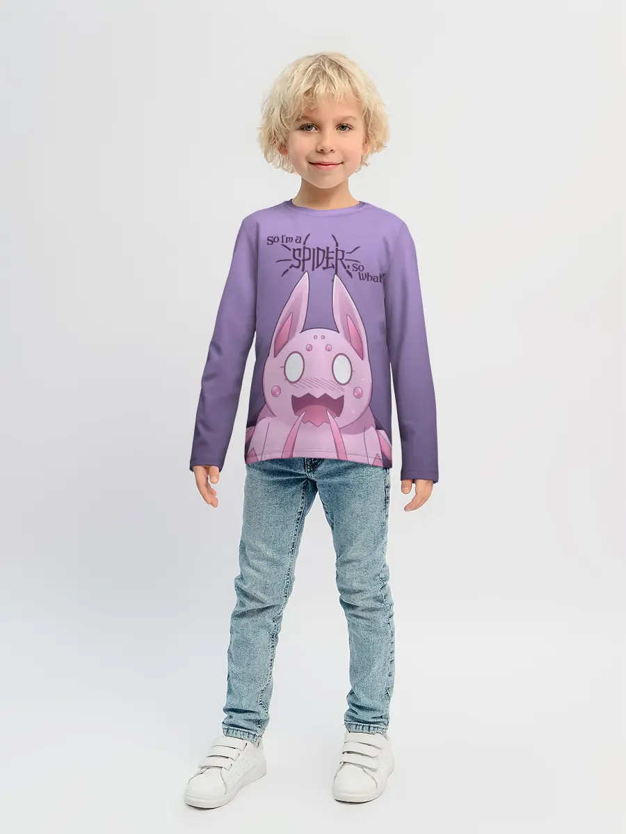 Детский лонгслив / аниме Да, я паук, и что?
