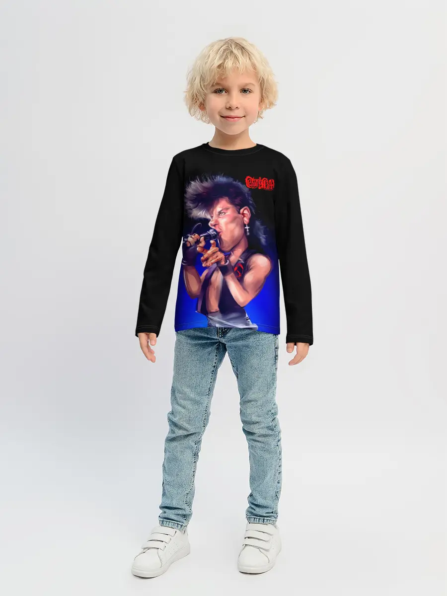 Детский лонгслив / Юра ХОЙ арт Сектор Газа