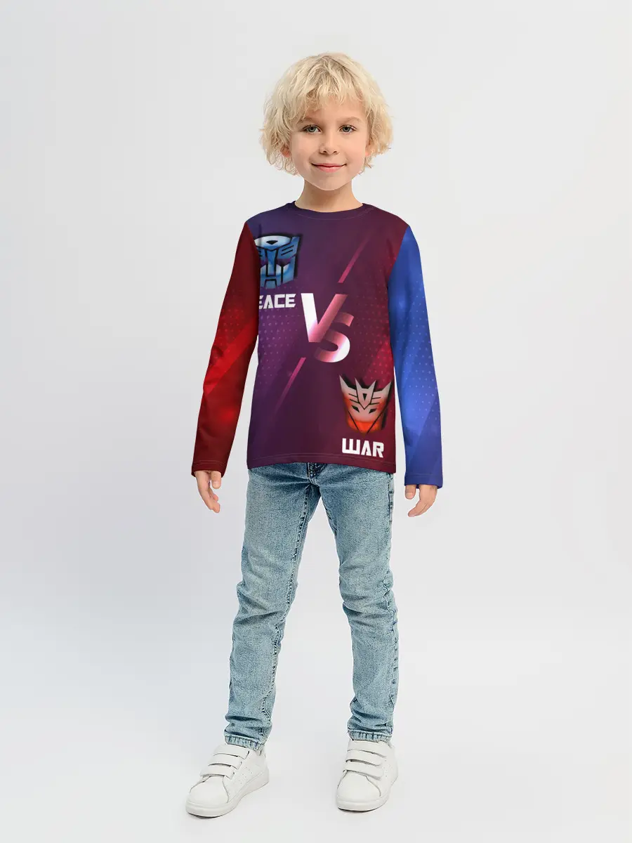 Детский лонгслив / Автоботы против Десептиконов