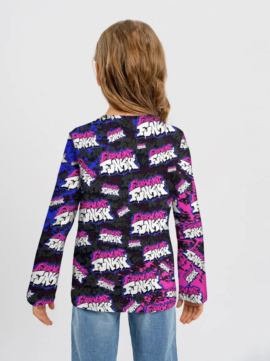 Детский лонгслив / FRIDAY NIGHT FUNKIN ЛОГОБОМБИН