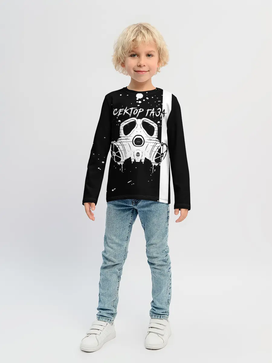 Детский лонгслив / Сектор Газа противогаз