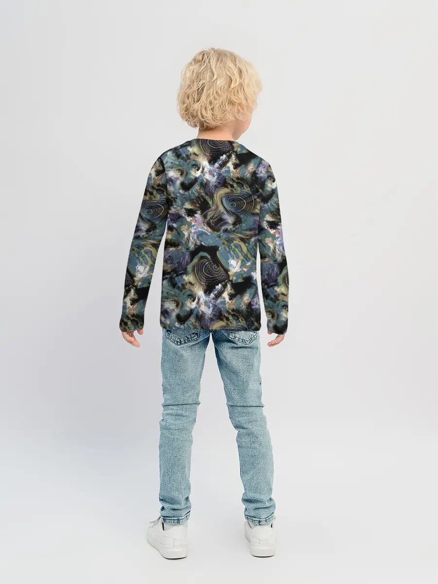 Детский лонгслив / Узор для рыбака