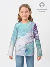 Детский лонгслив / Цветная морская пена