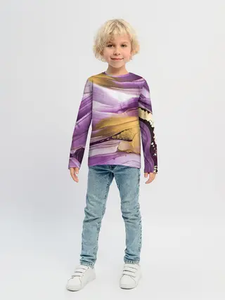 Детский лонгслив / Наслоение красок