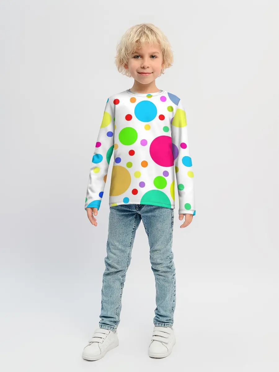 Детский лонгслив / Polka dot