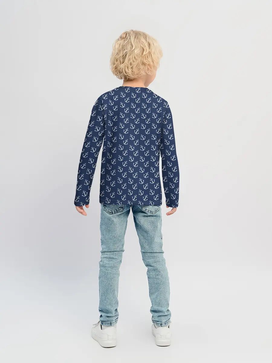 Детский лонгслив / Якоря