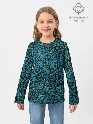 Детский лонгслив / Цветы | 2