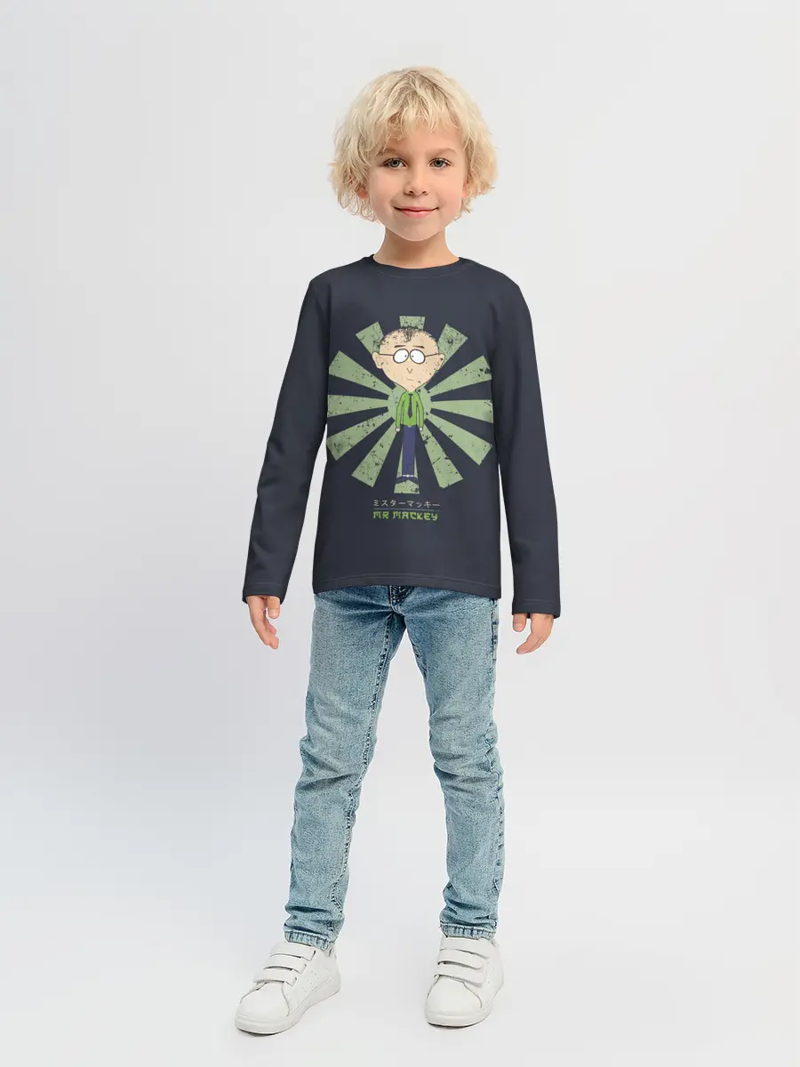 Детский лонгслив / Маки