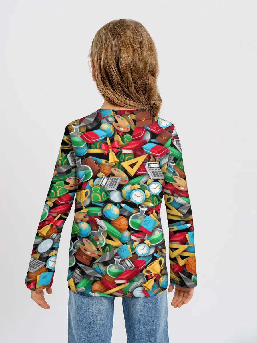 Детский лонгслив / Снова в школу