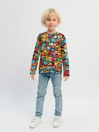 Детский лонгслив / Снова в школу