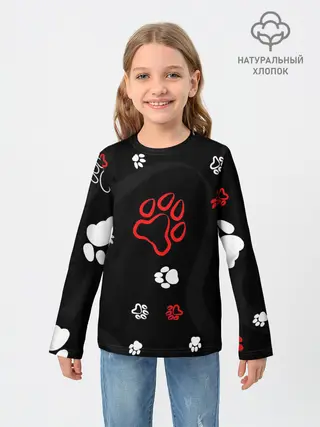 Детский лонгслив / Большая лапа