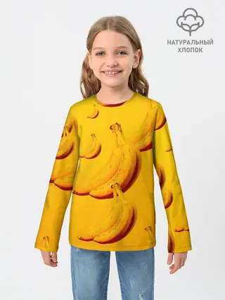 Детский лонгслив / бананы