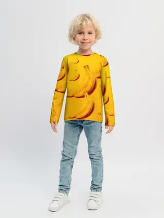 Детский лонгслив / бананы