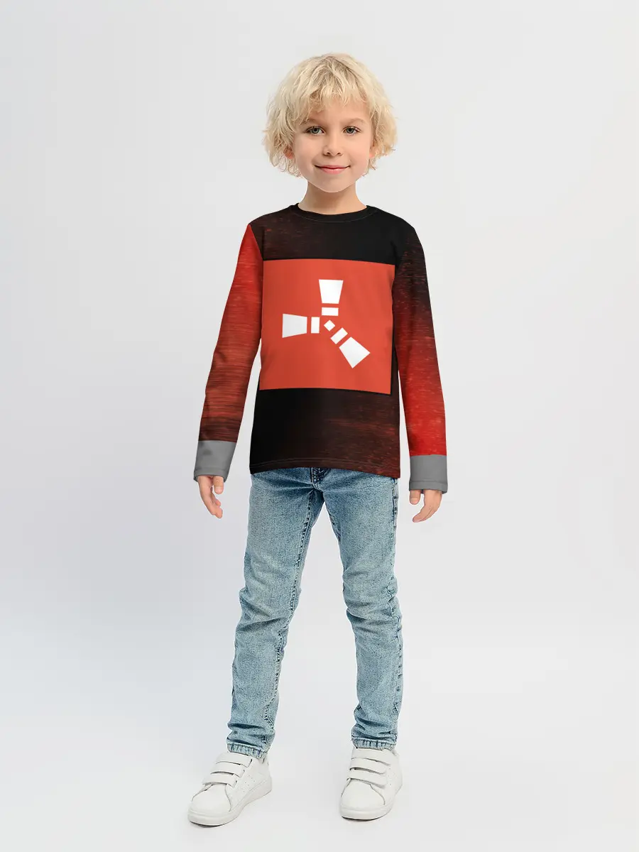 Детский лонгслив / РАСТ - Глитч