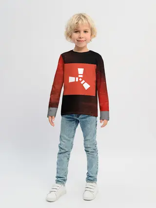 Детский лонгслив / РАСТ - Глитч