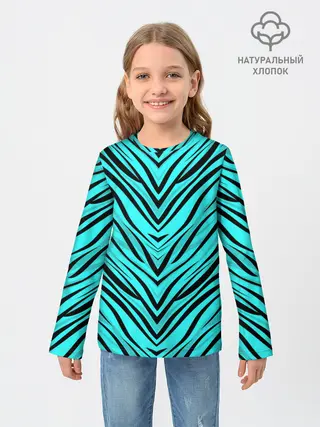 Детский лонгслив / Абстратный полосатый узор