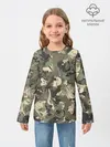 Детский лонгслив / Камуфляж с костями