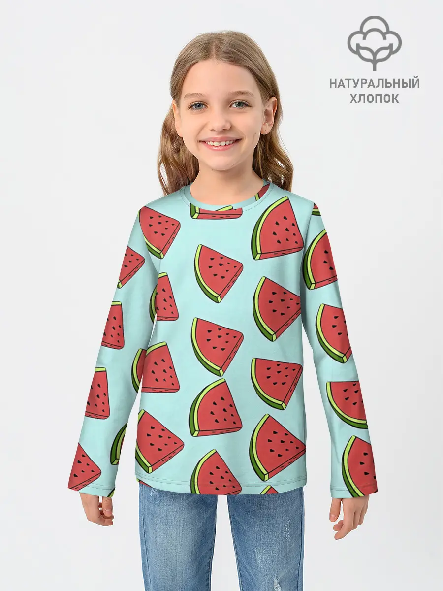 Детский лонгслив / Дольки арбузов