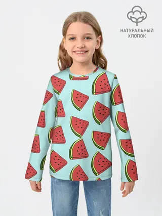 Детский лонгслив / Дольки арбузов