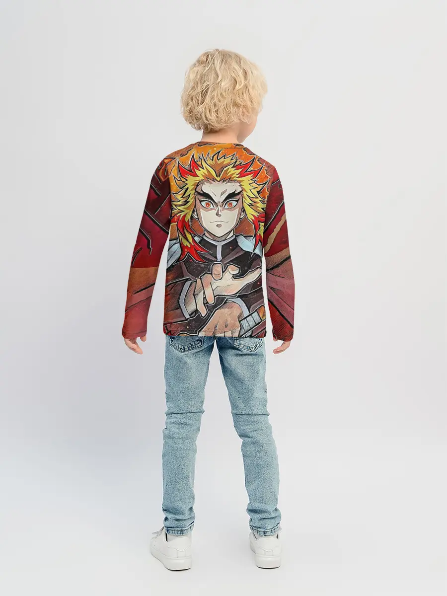 Детский лонгслив / Ренгоку Клинок демонов