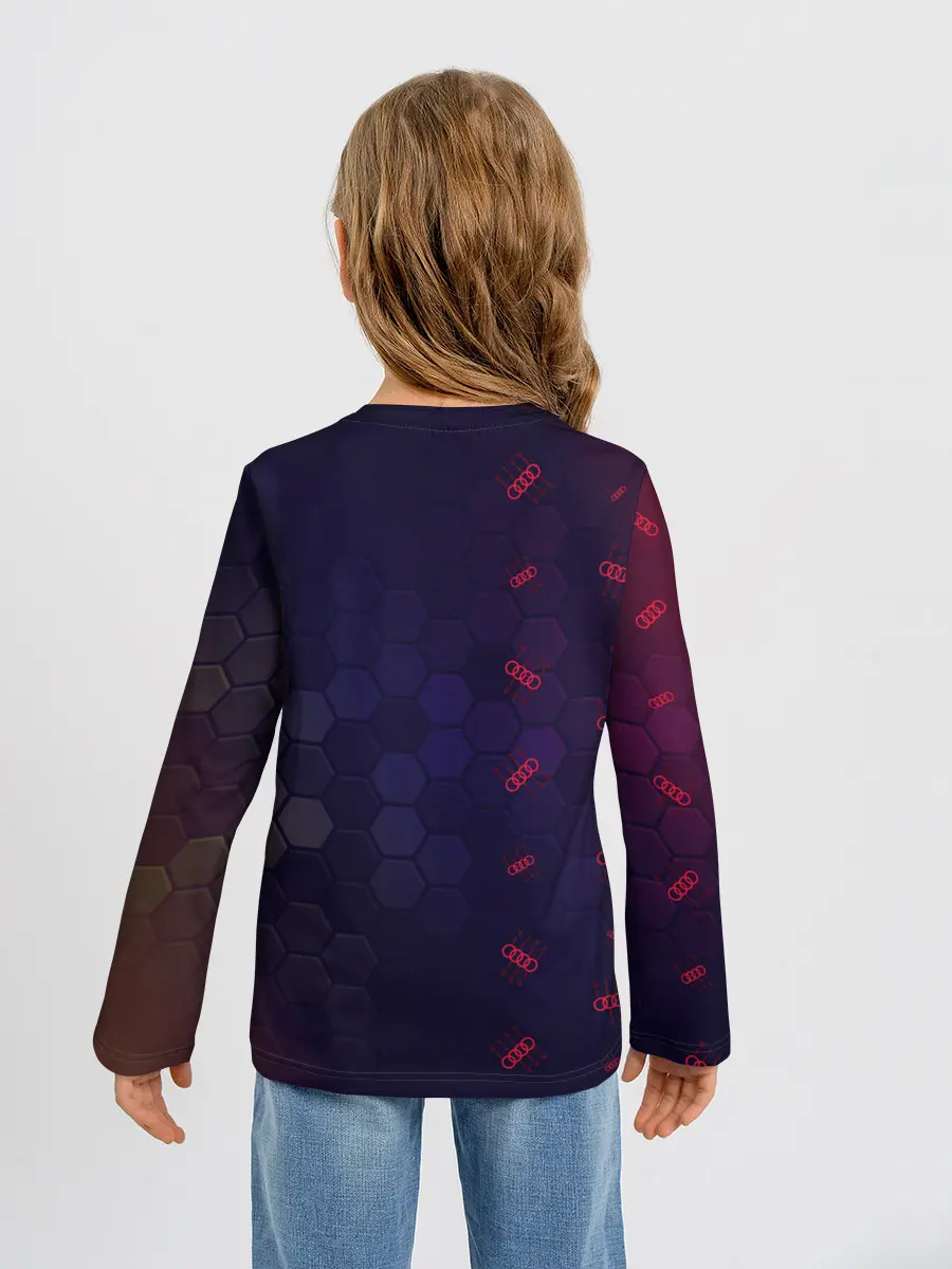 Детский лонгслив / Audi - Gearbox - Hexagon