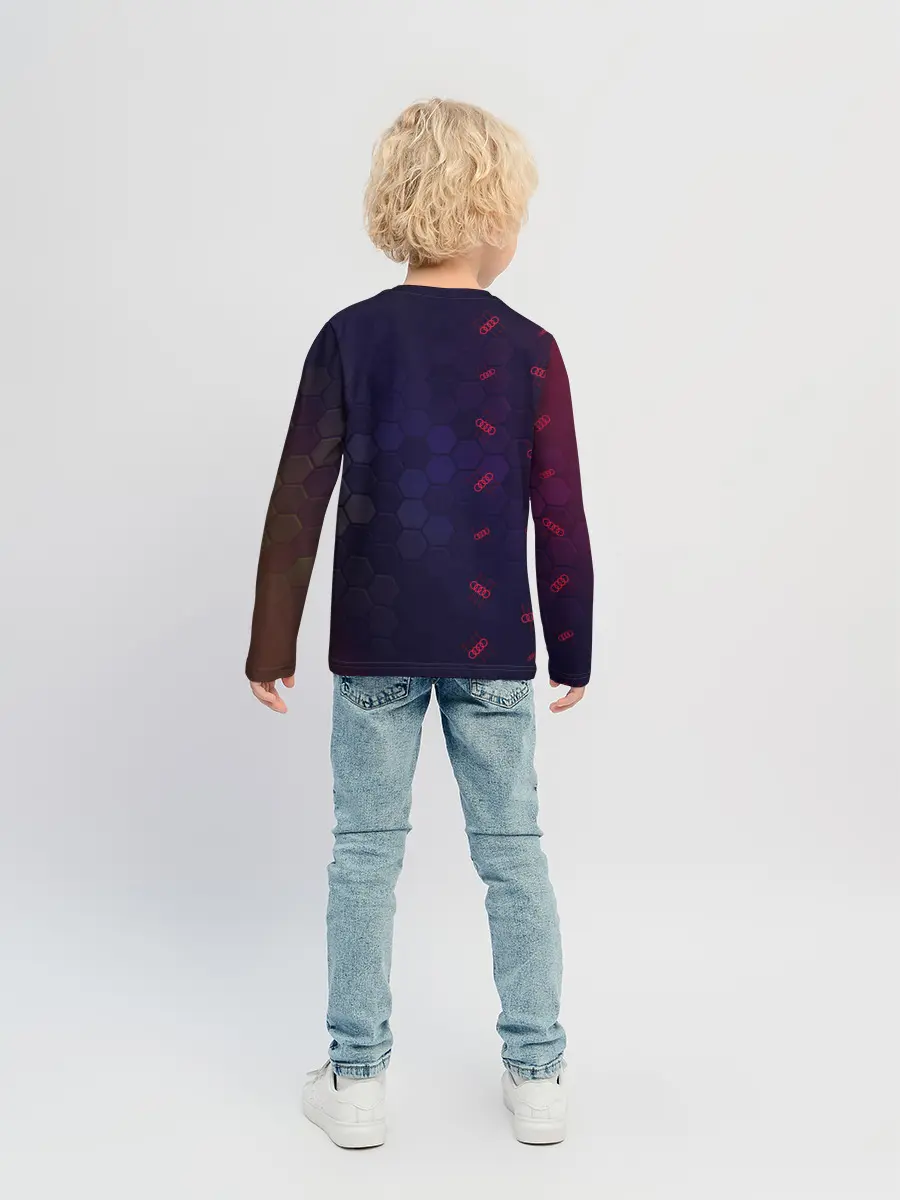 Детский лонгслив / Audi - Gearbox - Hexagon