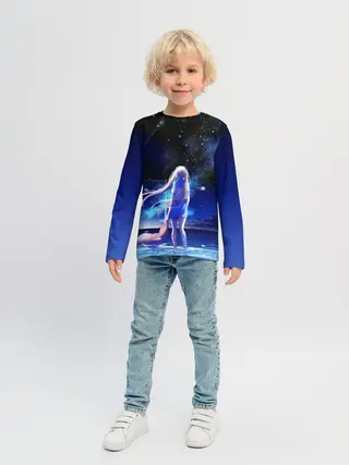 Детский лонгслив / Animegirl Night Sea